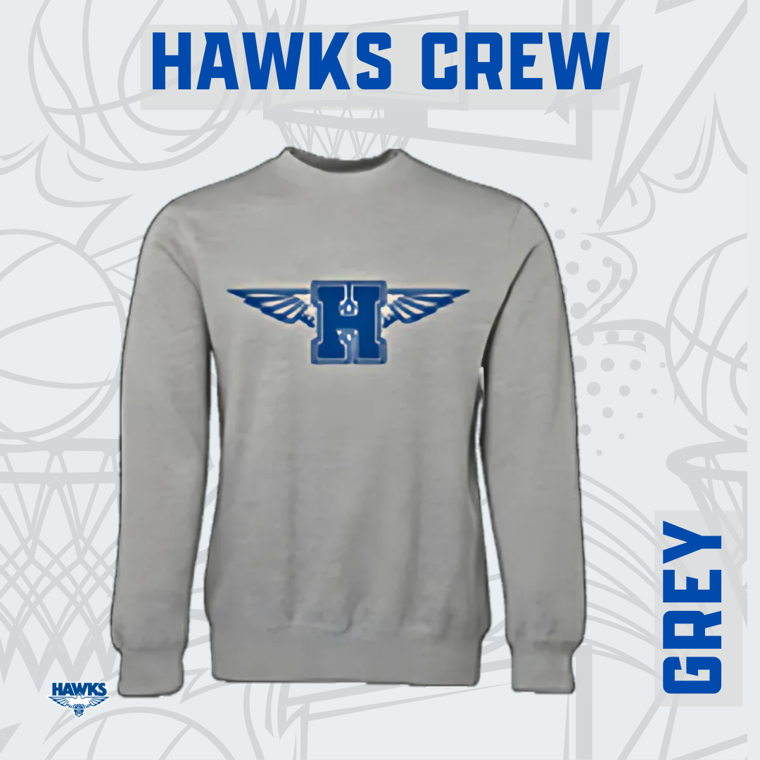 Hawks Grey Crew Windcheater