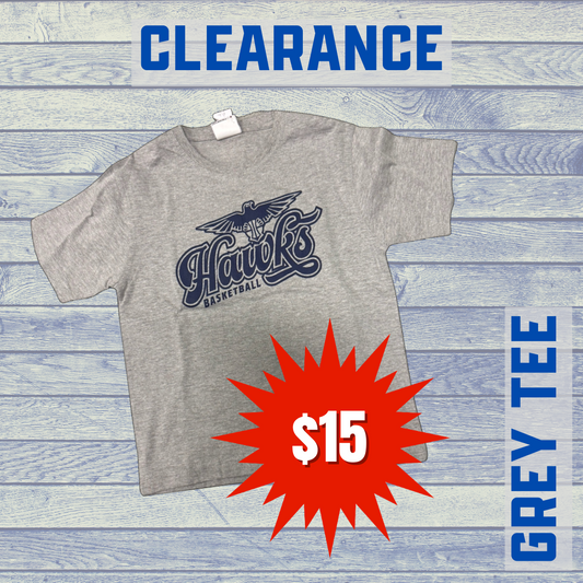 HAWKS GREY T-Shirt - Kid Sizes ONLY