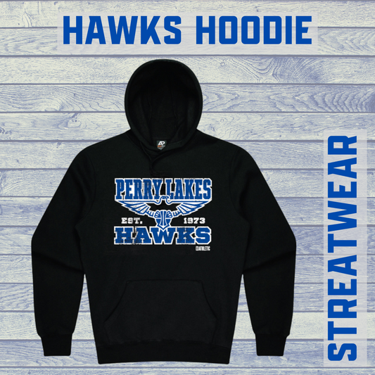 Hawks Black Streetwear Hoodie