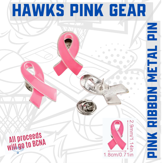 PINK  Ribbon Metal Pin