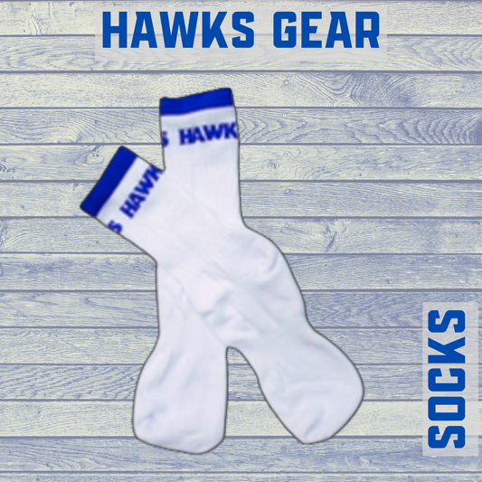 Hawks WHITE Socks