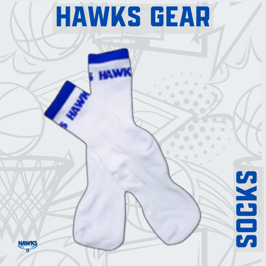 Hawks WHITE Socks