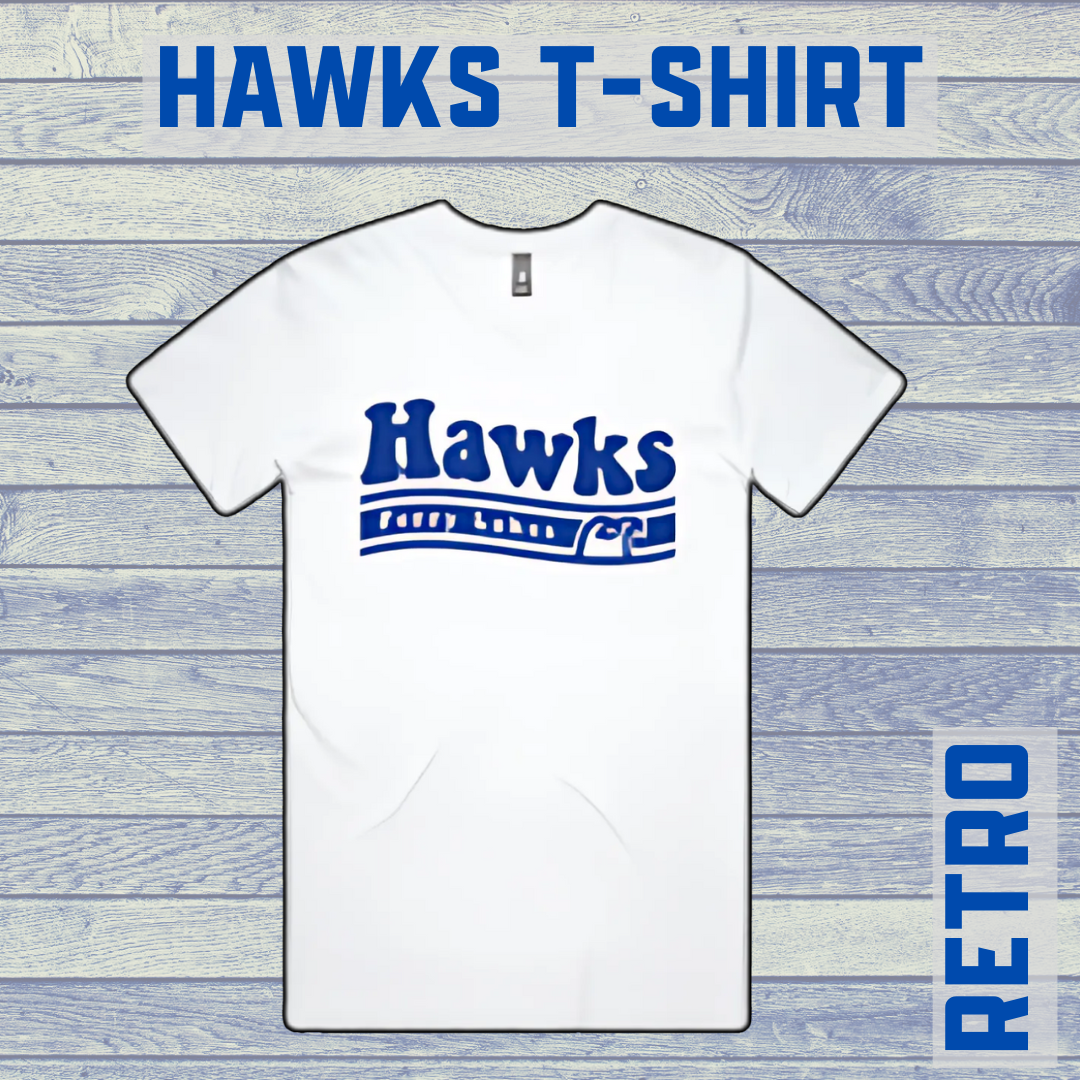 Hawks White Retro T-Shirt