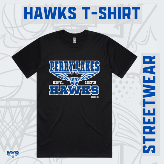 Hawks Black Streetwear T-Shirt